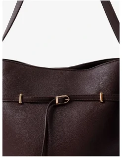 Lustre & Sage Leonie Belt Bucket Bag - Brown