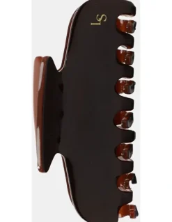 Lustre & Sage Petite Hair Claw Clip - Brown