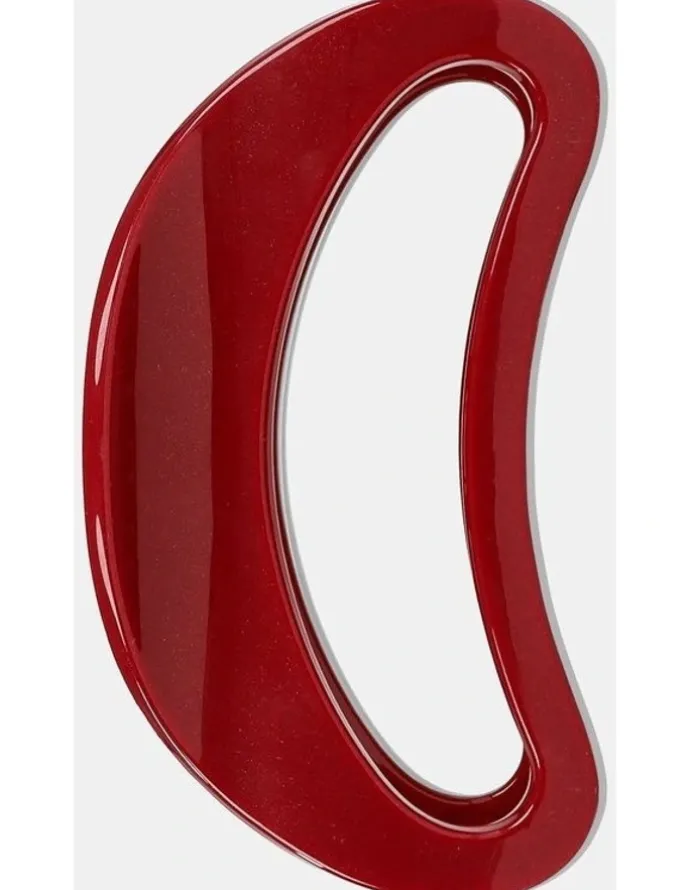 Lustre & Sage Ruby Oval Hair Claw Clip - Red