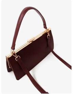 Lustre & Sage Solene Top Handle Handbag - Burgundy