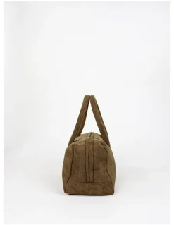Lustre & Sage Tory Suede Crossbody Bag - Olive