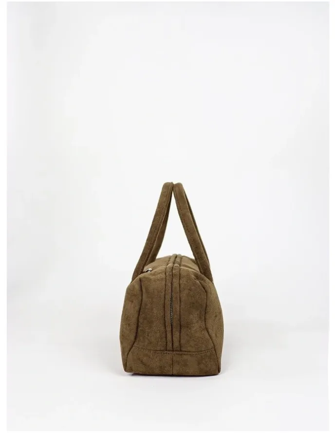 Lustre & Sage Tory Suede Crossbody Bag - Olive