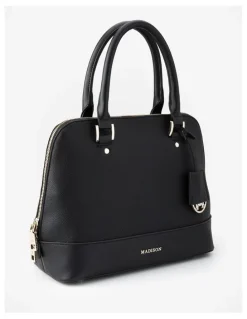 Madison Accessories Grace Satchel, Wallet & Mini Coinpurse Giftbox in Black