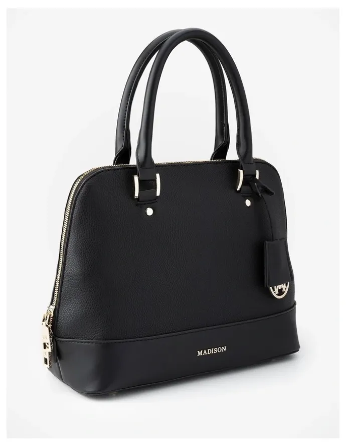 Madison Accessories Grace Satchel, Wallet & Mini Coinpurse Giftbox in Black