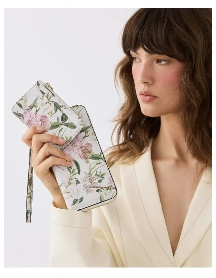 Madison Accessories Harlow Zip around Clutch Wallet with Detachable Wrist Strap
