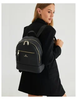 Madison Accessories Libby Medium Backpack in Black