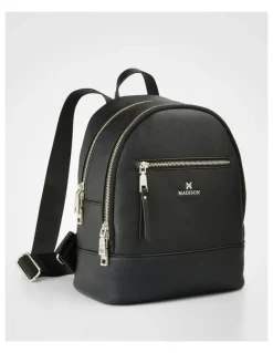 Madison Accessories Libby Medium Backpack in Black