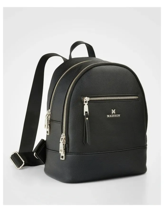 Madison Accessories Libby Medium Backpack in Black