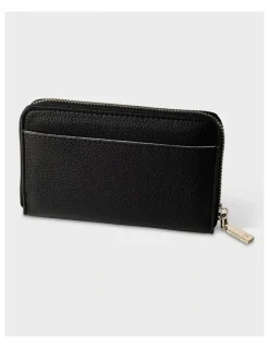 Madison Accessories Miley Medium Ziparound Wallet in Black