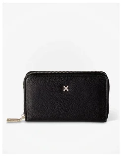Madison Accessories Miley Medium Ziparound Wallet in Black