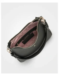 Madison Accessories Rory Large Hobo Shoulder Bag in Black