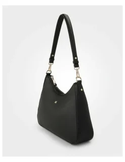 Madison Accessories Rory Large Hobo Shoulder Bag in Black
