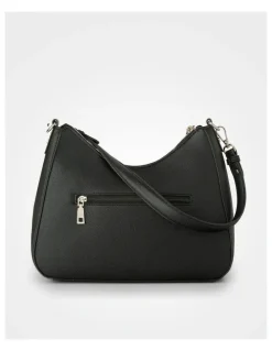 Madison Accessories Rory Large Hobo Shoulder Bag in Black