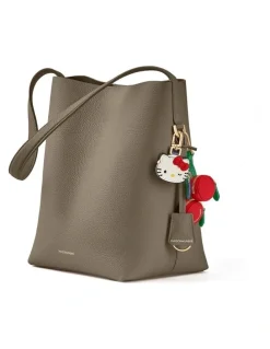 MAISON de SABRÉ The Bucket Soft Leather Tote in Cashmere Matcha