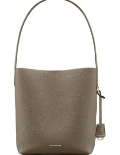 MAISON de SABRÉ The Bucket Soft Leather Tote in Cashmere Matcha