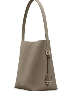 MAISON de SABRÉ The Bucket Soft Leather Tote in Cashmere Matcha