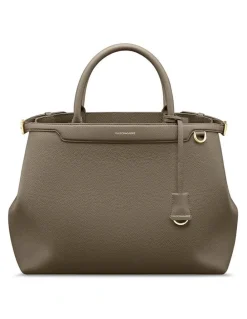 MAISON de SABRÉ The Large Palais Leather Top Handle Bag in Cashmere Clay