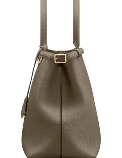 MAISON de SABRÉ The Large Palais Leather Top Handle Bag in Cashmere Clay