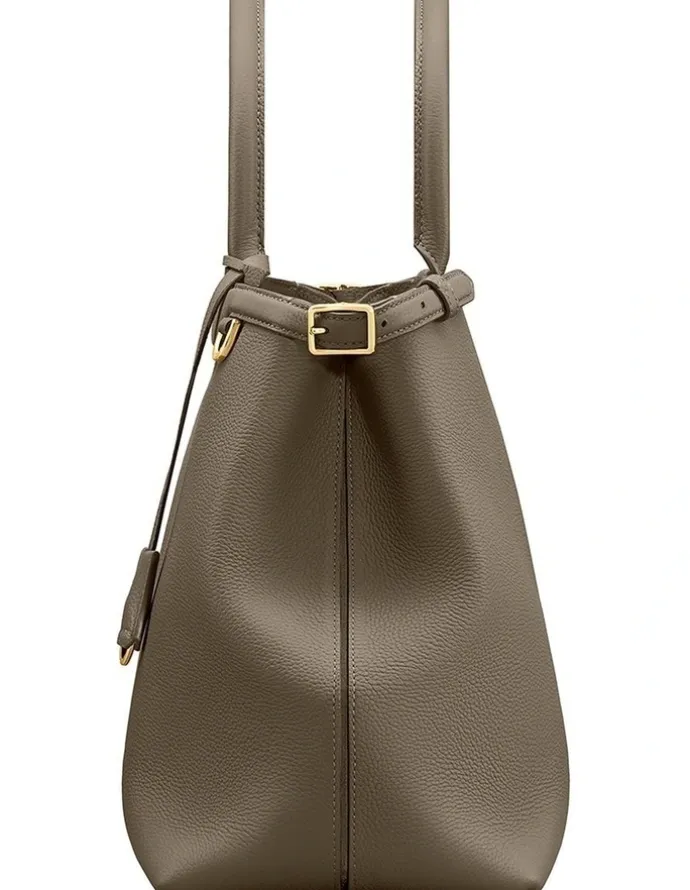 MAISON de SABRÉ The Large Palais Leather Top Handle Bag in Cashmere Clay
