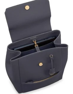 MAISON de SABRÉ The Large Soft Leather Backpack in Graphite Grey