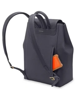 MAISON de SABRÉ The Large Soft Leather Backpack in Graphite Grey