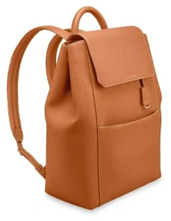 MAISON de SABRÉ The Large Soft Leather Backpack in Pecan Brown