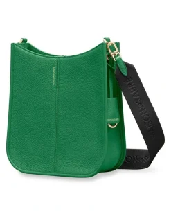 MAISON de SABRÉ The Leather Saddle Bag in Emerald Green