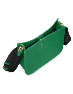 MAISON de SABRÉ The Leather Saddle Bag in Emerald Green