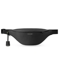 MAISON de SABRÉ The Leather Sling Bag in Black Caviar