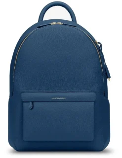MAISON de SABRÉ The Leather Backpack in Pacific Blue