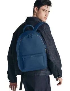 MAISON de SABRÉ The Leather Backpack in Pacific Blue