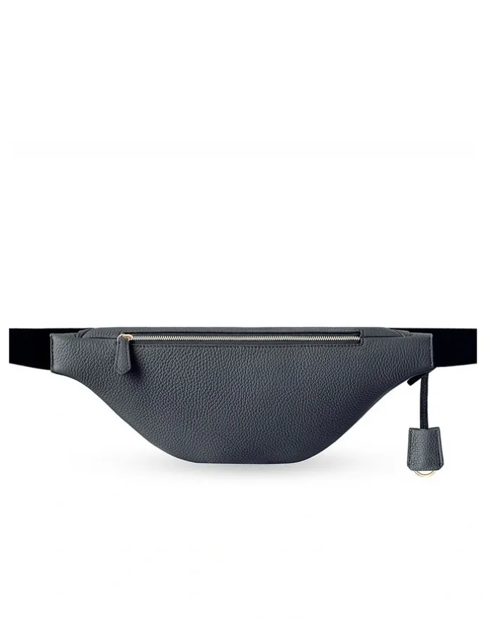MAISON de SABRÉ The Leather Sling Bag in Graphite Grey