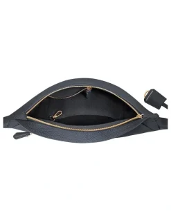 MAISON de SABRÉ The Leather Sling Bag in Graphite Grey