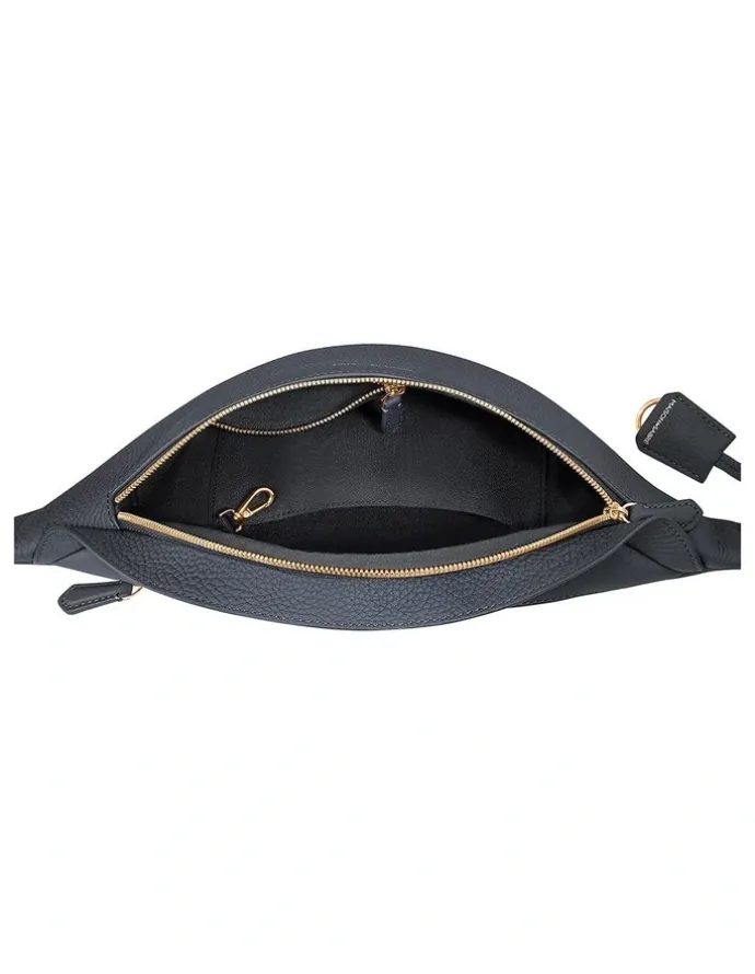 MAISON de SABRÉ The Leather Sling Bag in Graphite Grey