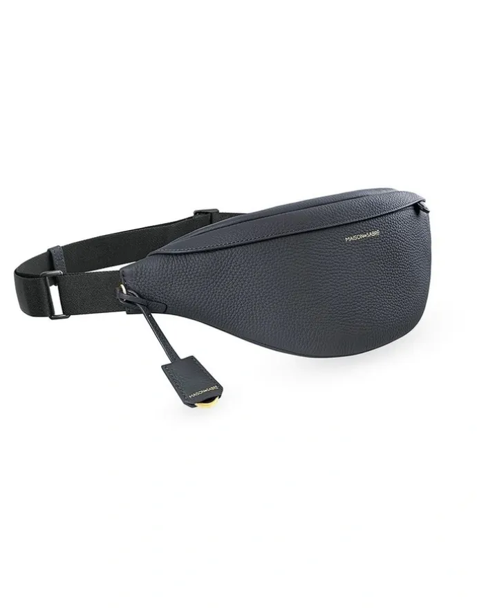 MAISON de SABRÉ The Leather Sling Bag in Graphite Grey