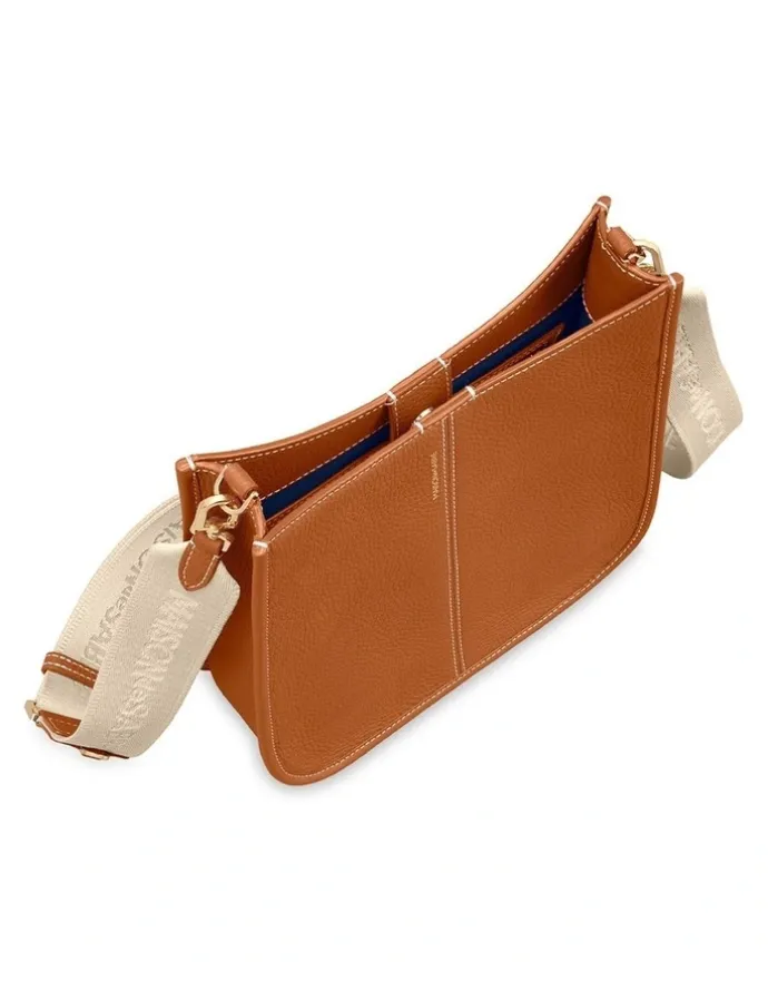 MAISON de SABRÉ The Leather Saddle Bag in Pecan Brown