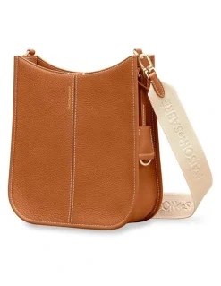 MAISON de SABRÉ The Leather Saddle Bag in Pecan Brown