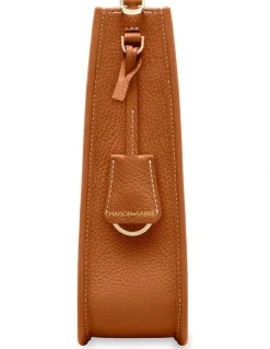 MAISON de SABRÉ The Leather Saddle Bag in Pecan Brown