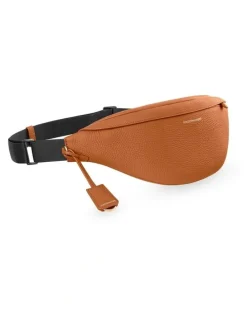 MAISON de SABRÉ The Leather Sling Bag in Pecan Brown