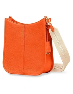 MAISON de SABRÉ The Leather Saddle Bag in Manhattan Orange