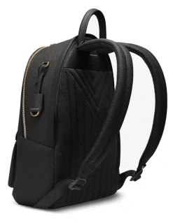 MAISON de SABRÉ The Leather Backpack in Black Caviar