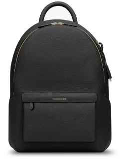 MAISON de SABRÉ The Leather Backpack in Black Caviar