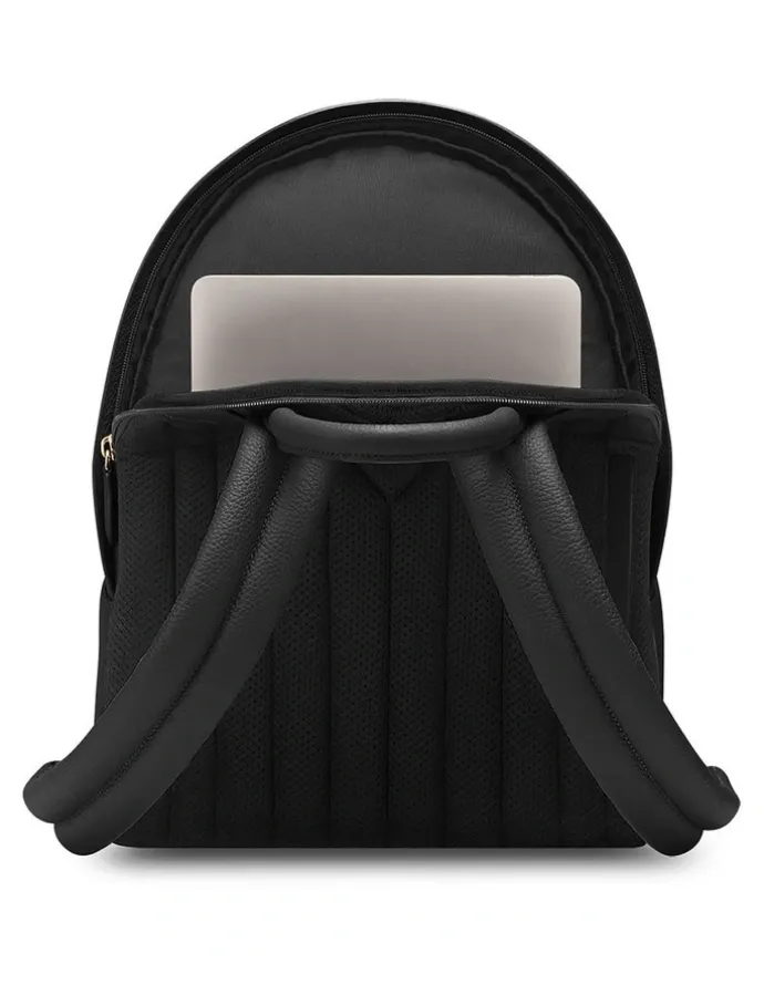 MAISON de SABRÉ The Leather Backpack in Black Caviar