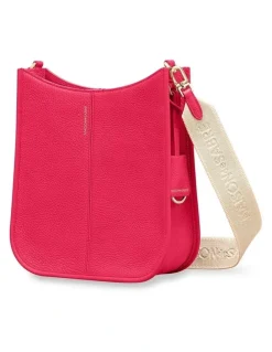 MAISON de SABRÉ The Leather Saddle Bag in Shibuya Fuchsia