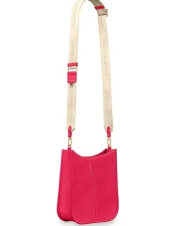 MAISON de SABRÉ The Leather Saddle Bag in Shibuya Fuchsia