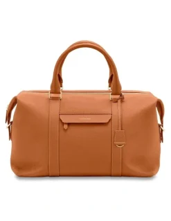 MAISON de SABRÉ The Leather Duffle Bag in Pecan Brown