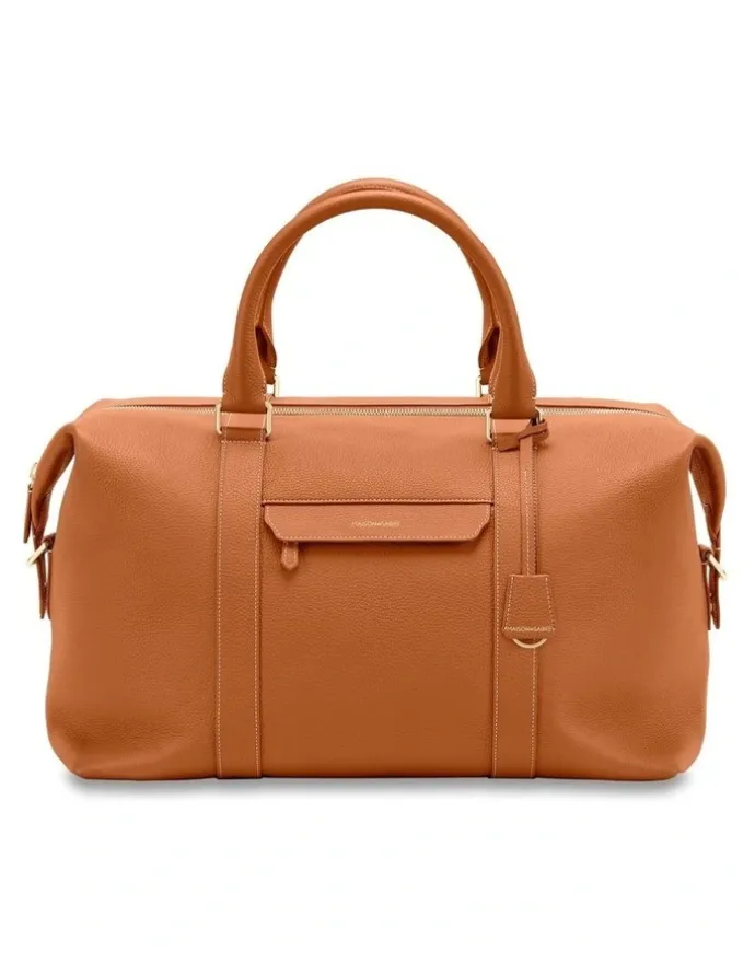 MAISON de SABRÉ The Leather Duffle Bag in Pecan Brown