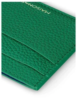 MAISON de SABRÉ The Leather Card Holder in Emerald Green