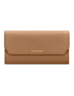 MAISON de SABRÉ The Long Flap Wallet in Sandstone Lily