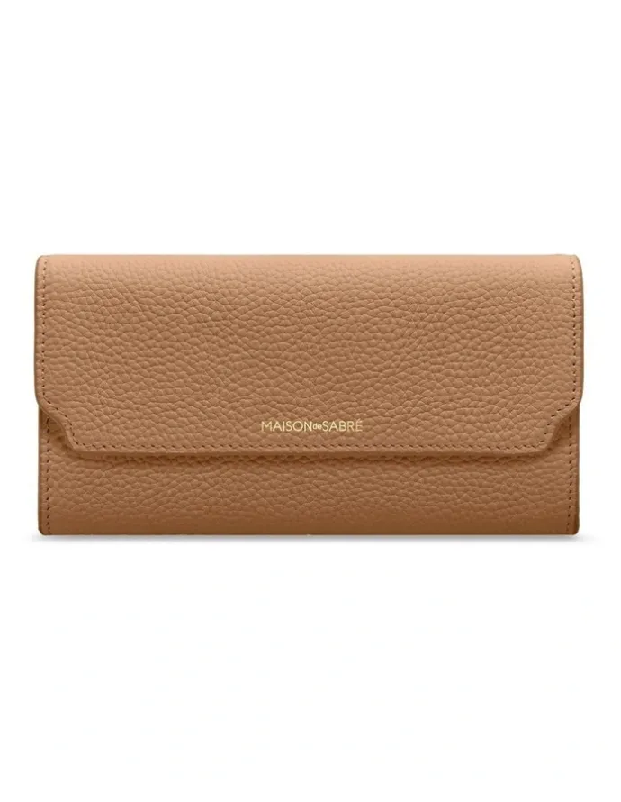 MAISON de SABRÉ The Long Flap Wallet in Sandstone Lily
